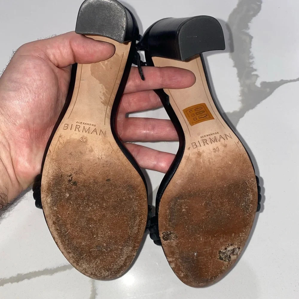 Alexandre Birman Vicky knotted leather heels - Picture 9 of 9